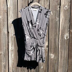 Deletta Monochrome Patterned Blouse